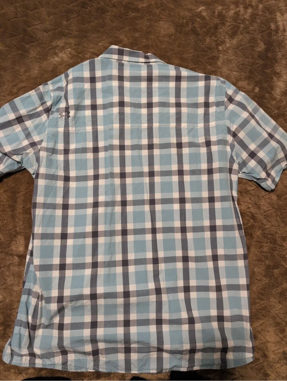 Under Armour Men's XL Plaid Short Sleeve Button-Up Shirt